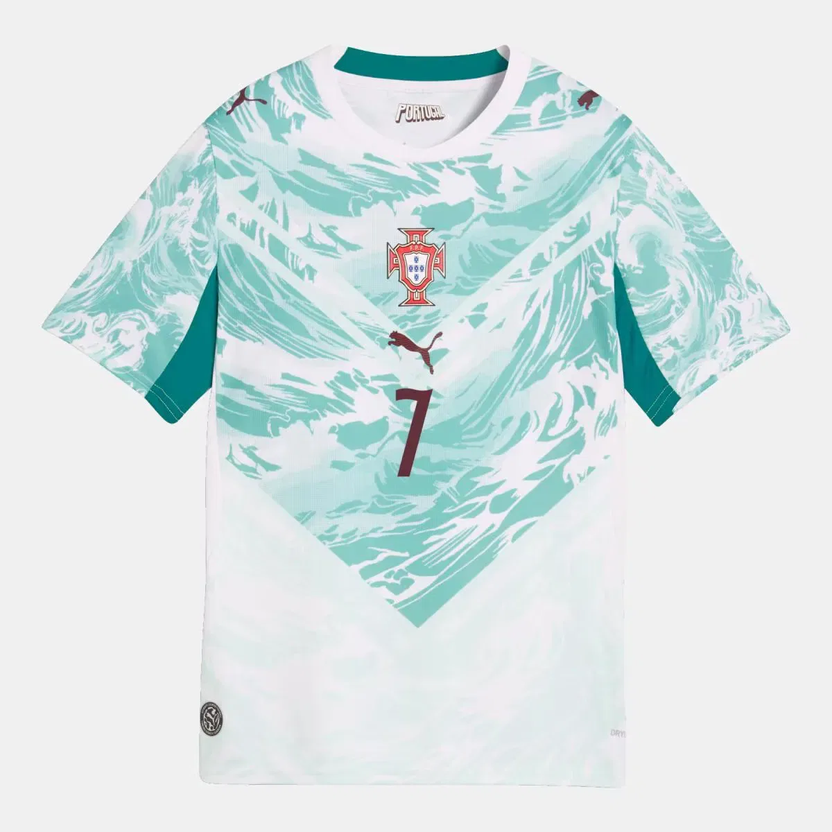 Детская футбольная футболка с длинным рукавом FPF Away Auth Player Puma, Blanco