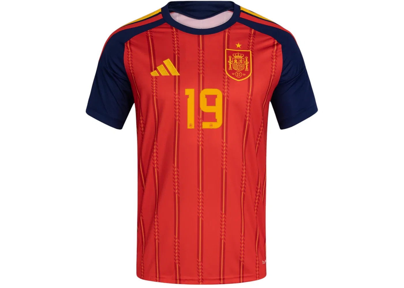 Мужская футбольная футболка с принтом Spain 26 Home Yamal Jersey Adidas, Vivid Red/Soccr-Seu-Snx