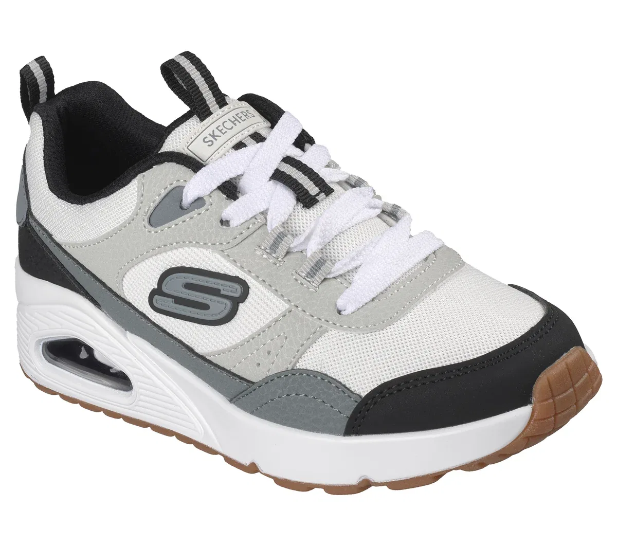 Детские кроссовки UNO - Retro-Groove Skechers, белый/серый — фото 4