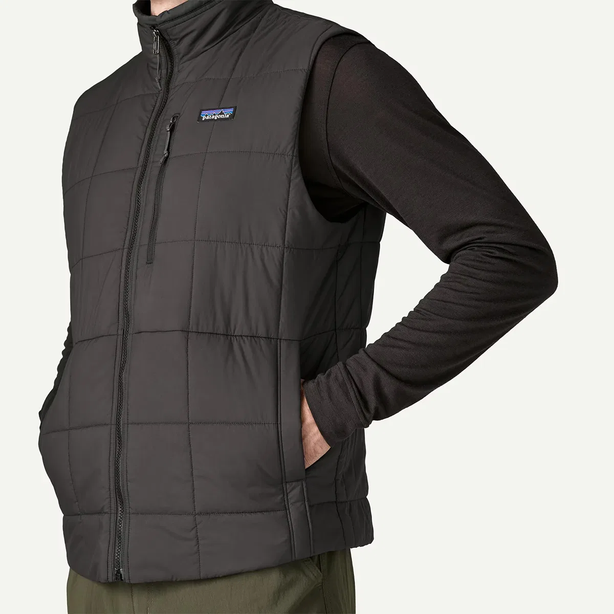 Мужской жилет легкий Light Gust Vest Patagonia, черный — фото 2