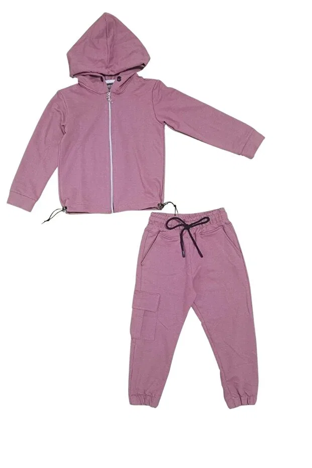 Детский спортивный костюм для девочек с капюшоном Mnk Baby&Kids, Rose Dry