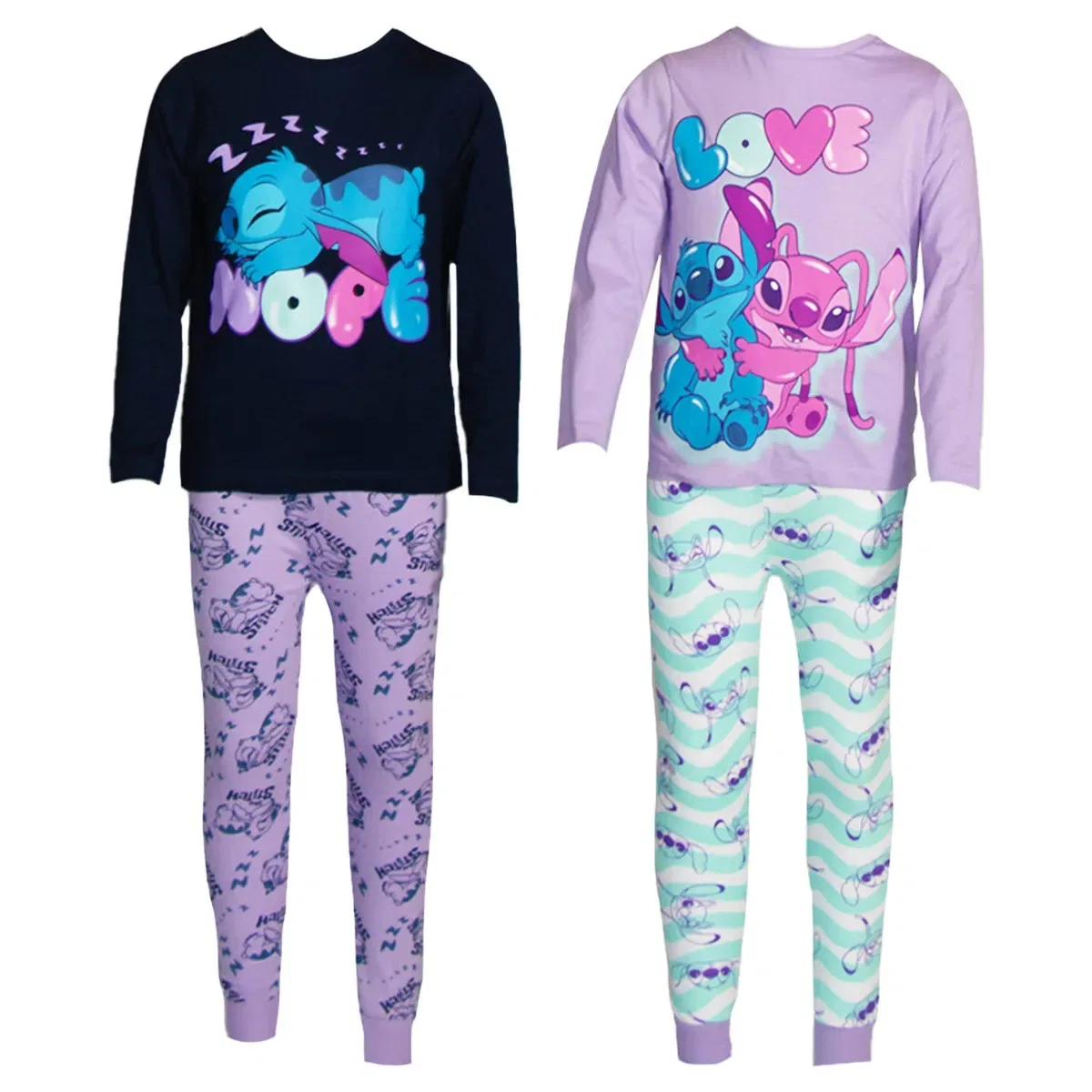 Комплект длинных пижам Angel Lilo & Stitch, Multi