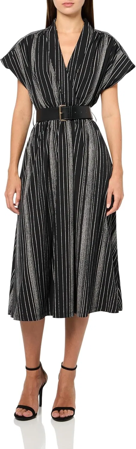 Женское платье А-силуэта Calvin Klein, Black/Cream