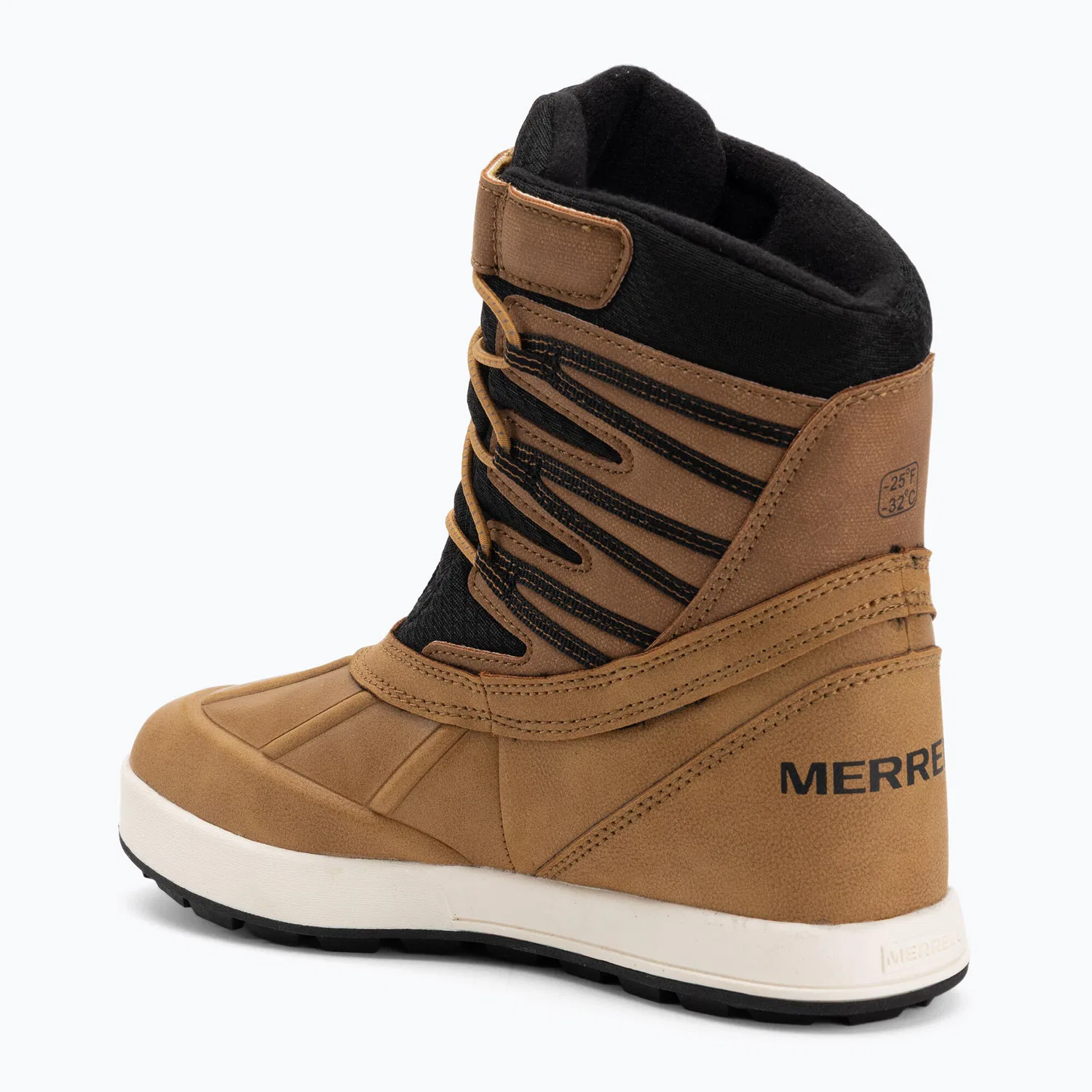 Детские снежные ботинки с высоким голенищем Merrell Snow Bank 5.0 WP, Braun — фото 3