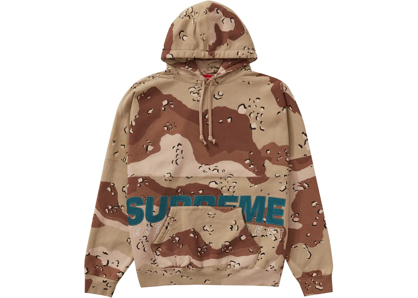 Мужской свитшот с капюшоном от Supreme, Chocolate Chip Camo