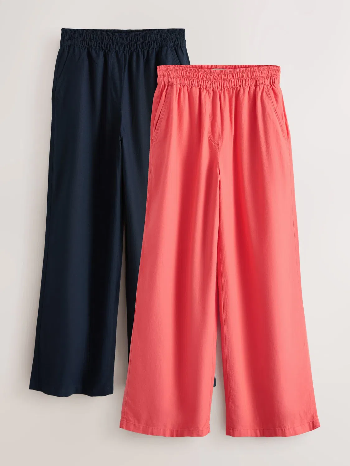 Широкие брюки 2 шт Next, Navy Blue/Pink