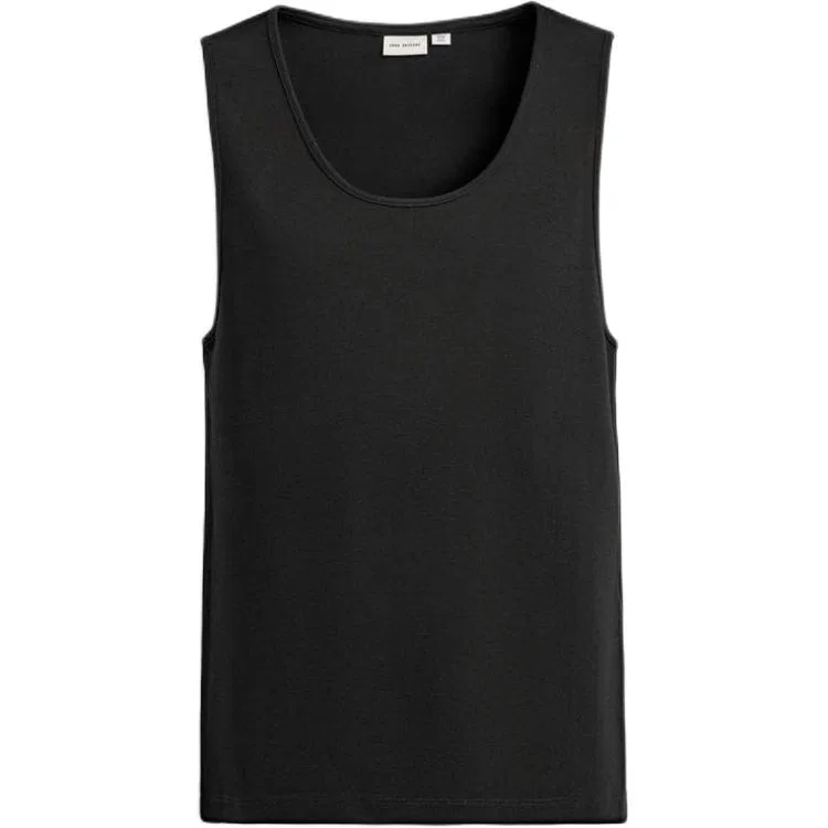 Мужская майка с круглым вырезом Black ZARA, Черный