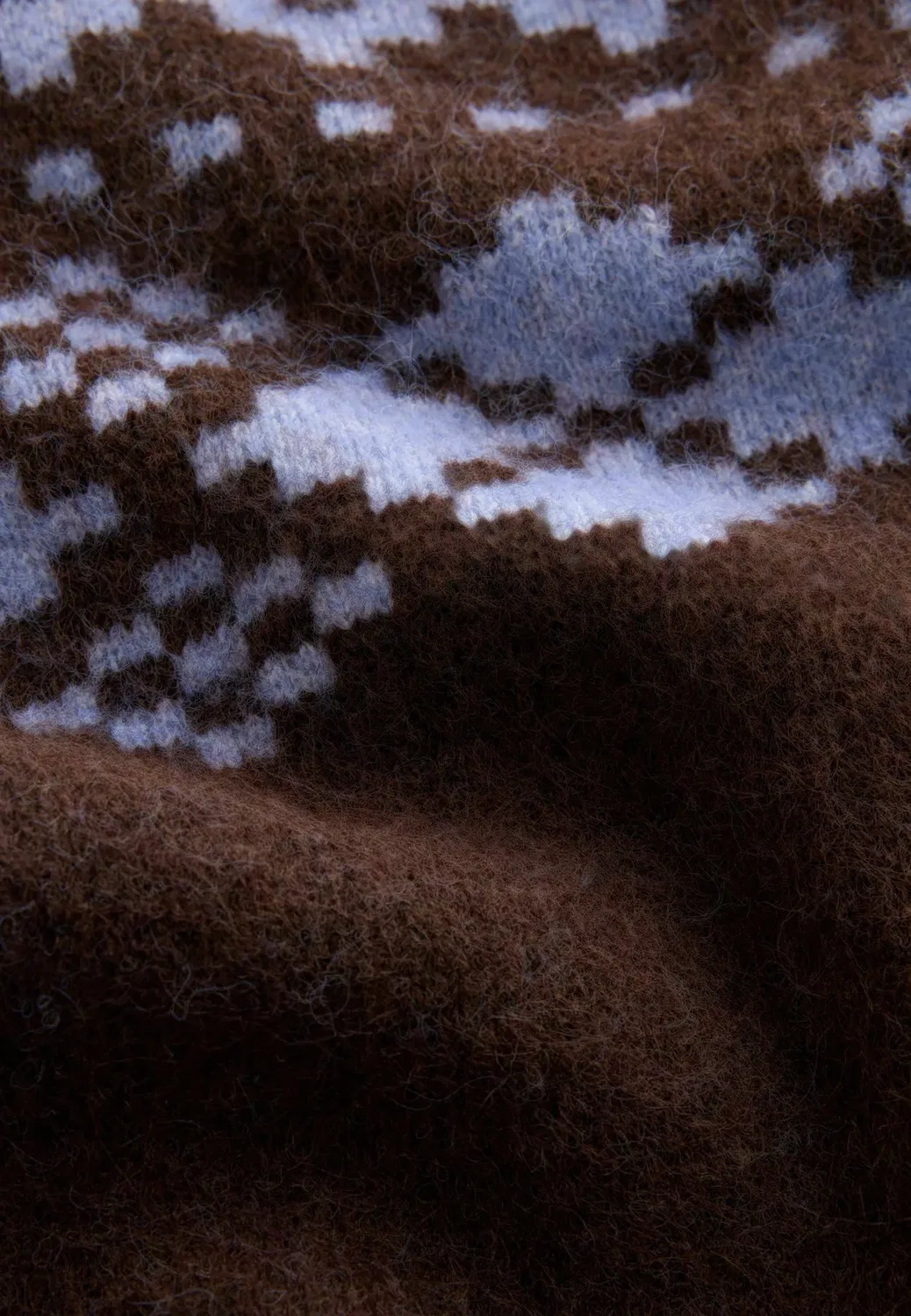 Кардиган с поясом и пуговицами - кардиган Next, Chocolate Brown Purple Fairisle — фото 2