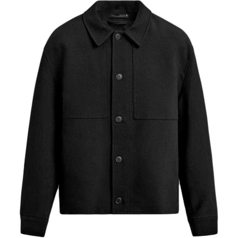 Мужской пиджак с лацканами ZARA, Black
