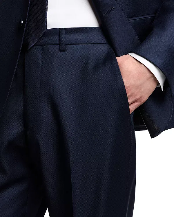 Мужской костюм из шерсти с жилеткой Emporio Armani, Navy Blue — фото 4