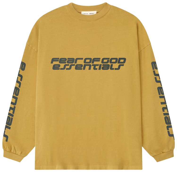 

Футболка с длинными рукавами Fear of God Essentials 90-х годов "Canyon", желтый