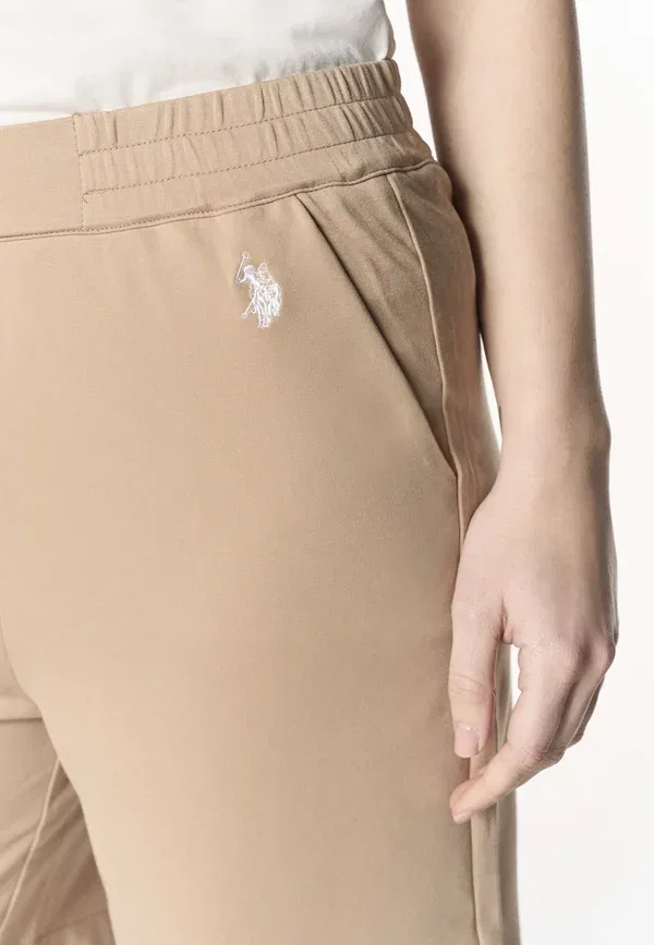 Шорты с эластичной талией U.S. Polo Assn. Beige, бежевый — фото 4