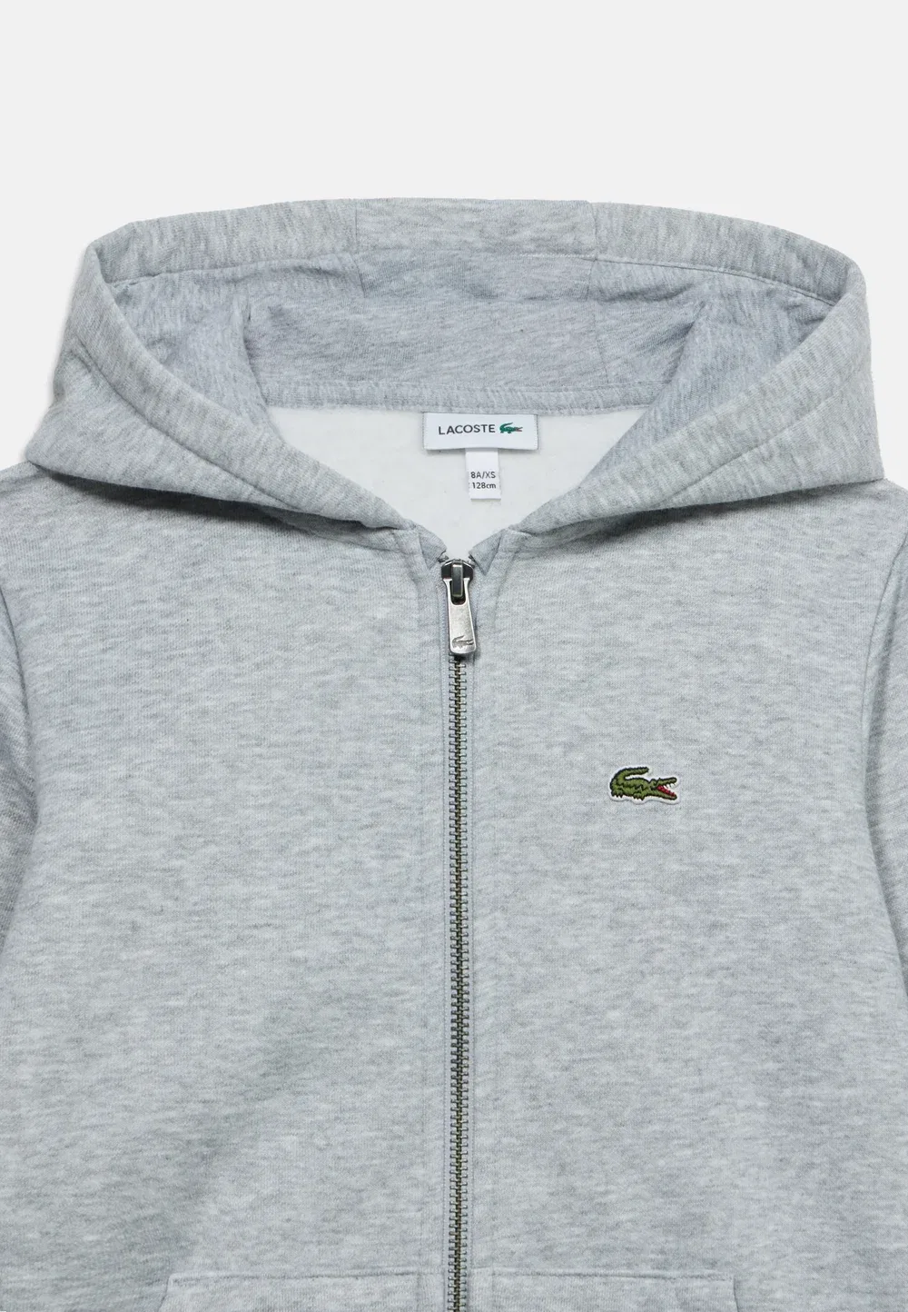 Толстовка на молнии Core унисекс - свитшот на молнии Lacoste, Argent Chine Heather — фото 3