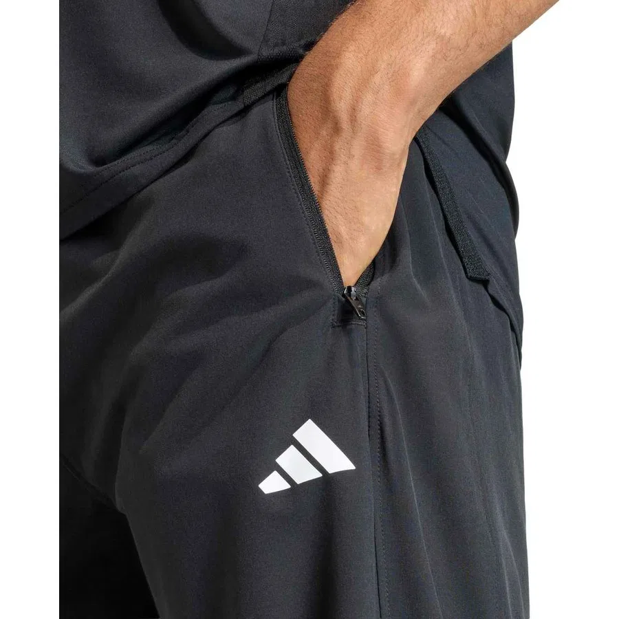 Спортивные штаны с зауженными штанинами Performance Workout Essentials Flex Бренд Adidas, Черный — фото 2