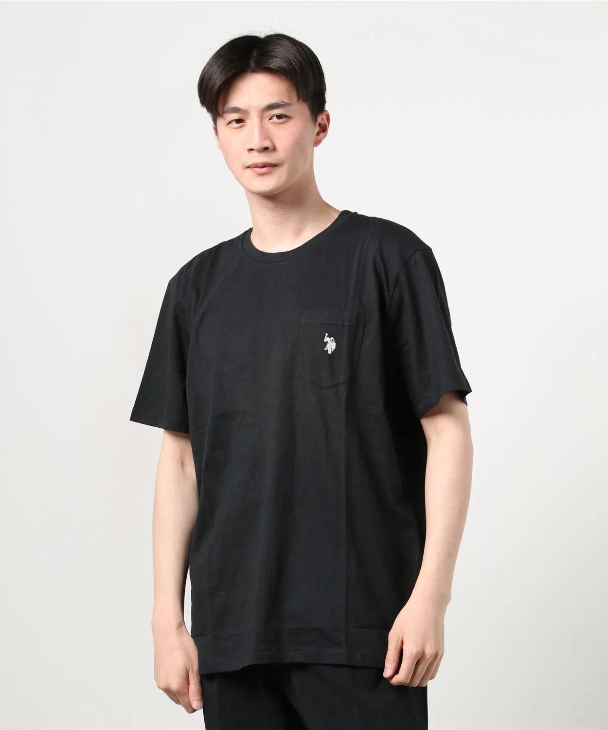 Мужская футболка с длинным рукавомU.S. POLO ASSN., серый — фото 3