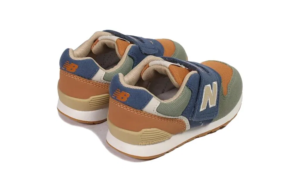 Детские кроссовки с амортизацией New Balance NB 996 V3, Green Brown Blue — фото 4