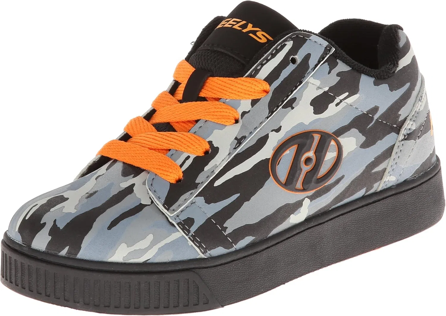 Детские кроссовки с колесиками Straight Up Skate Shoe HEELYS, Gray/Orange