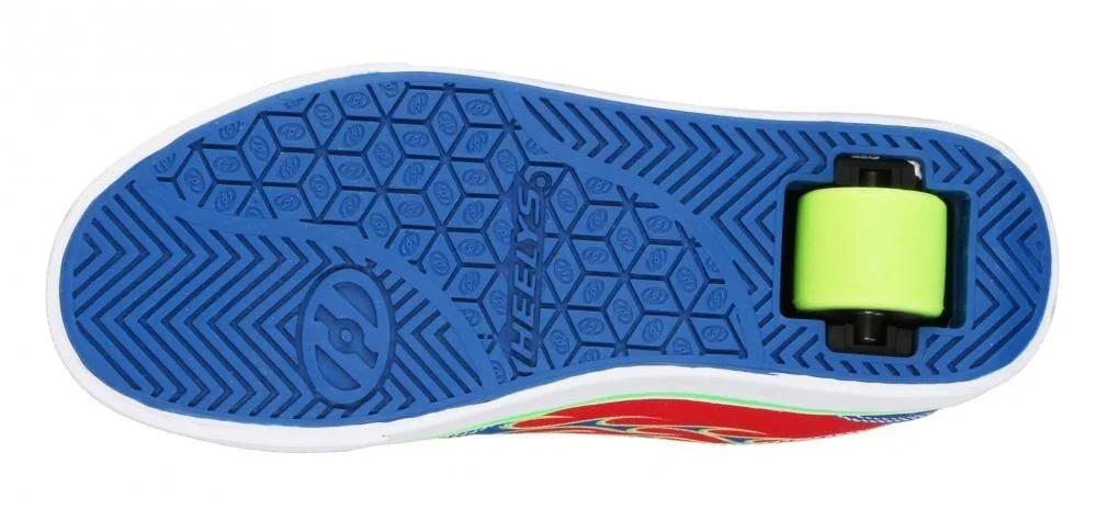Детские кроссовки с роликами Heelys Pro, Красный Синий Зеленый — фото 3