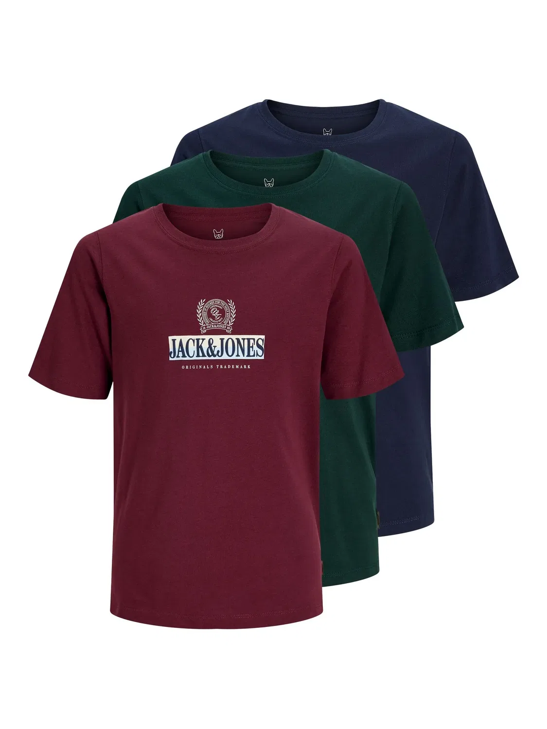 Комплект футболок с принтом Jack & Jones Junior, коричневый