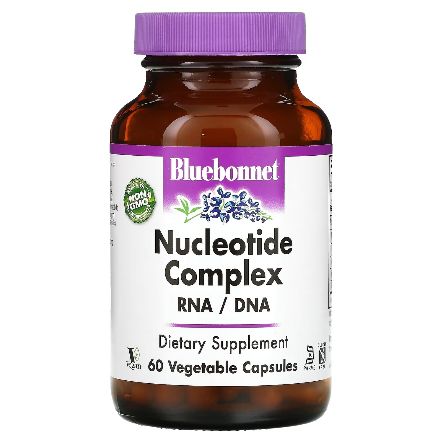 

Bluebonnet Nutrition комплекс нуклеотидов РНКДНК, 60 растительных капсул