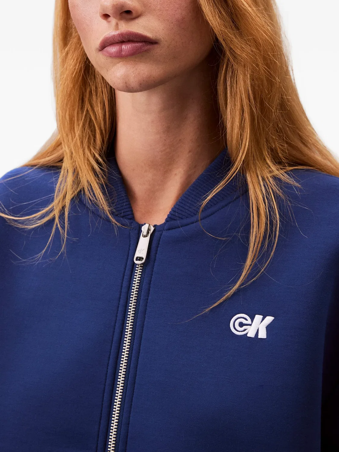 Куртка на молнии синяя Calvin Klein, синий — фото 2