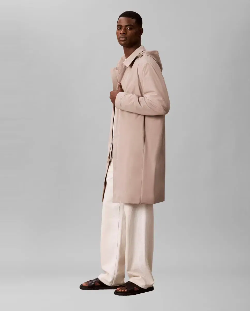 Мужское пальто из технического нейлона Calvin Klein, Beige