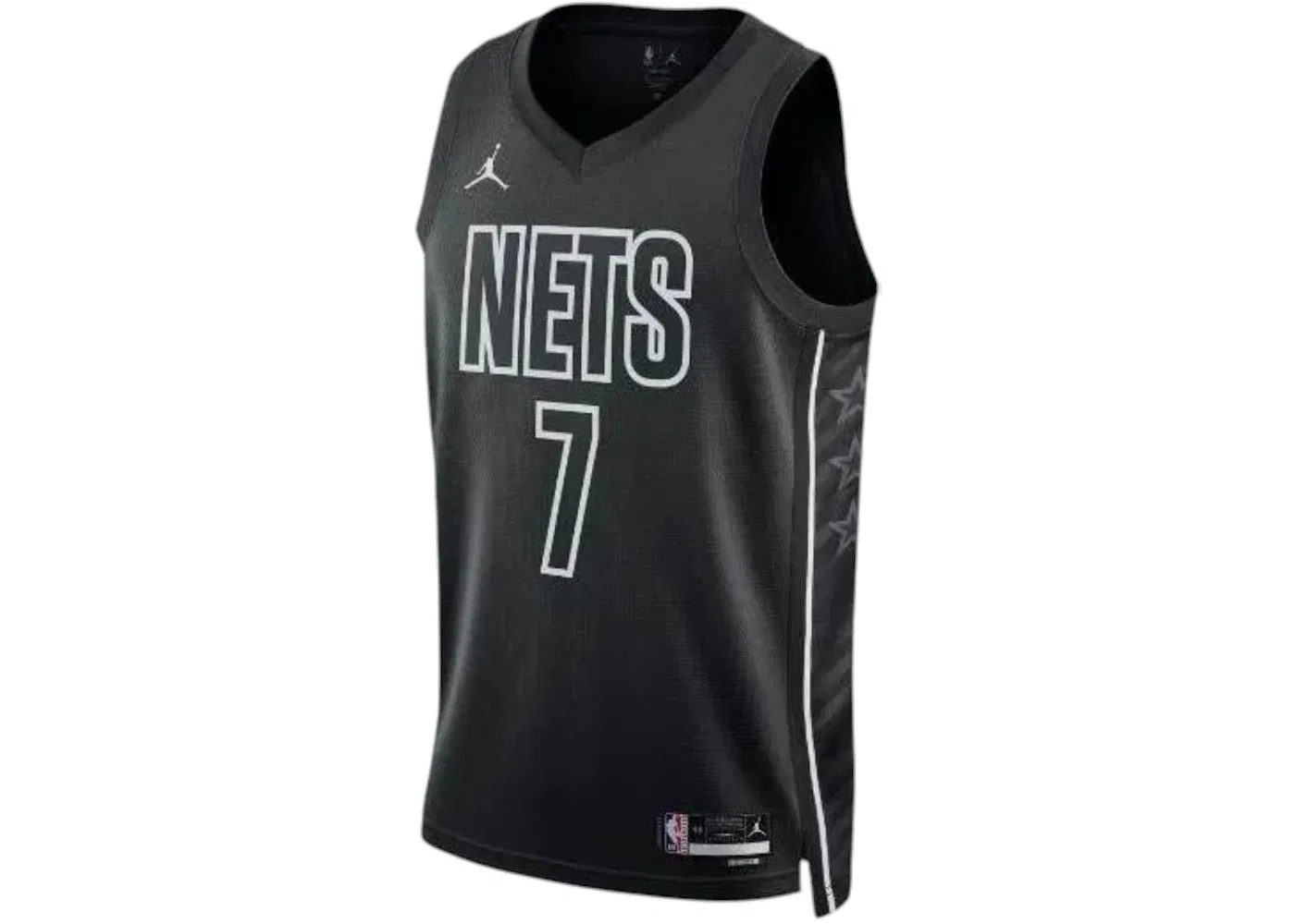 Мужская баскетбольная джерси с принтом Jordan Kevin Durant Brooklyn Nets 2023 Jersey, Black