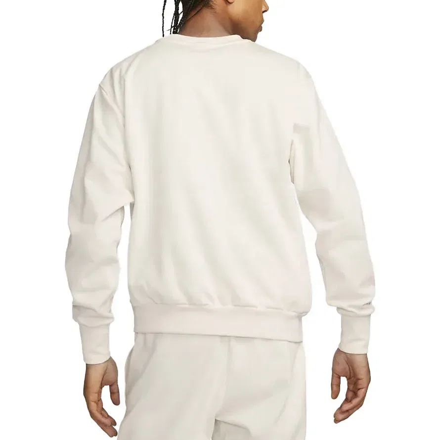 Мужской комплект из свитшота и брюк с круглым вырезом Nike, Ecru Sweatshirt+Black Pants — фото 4