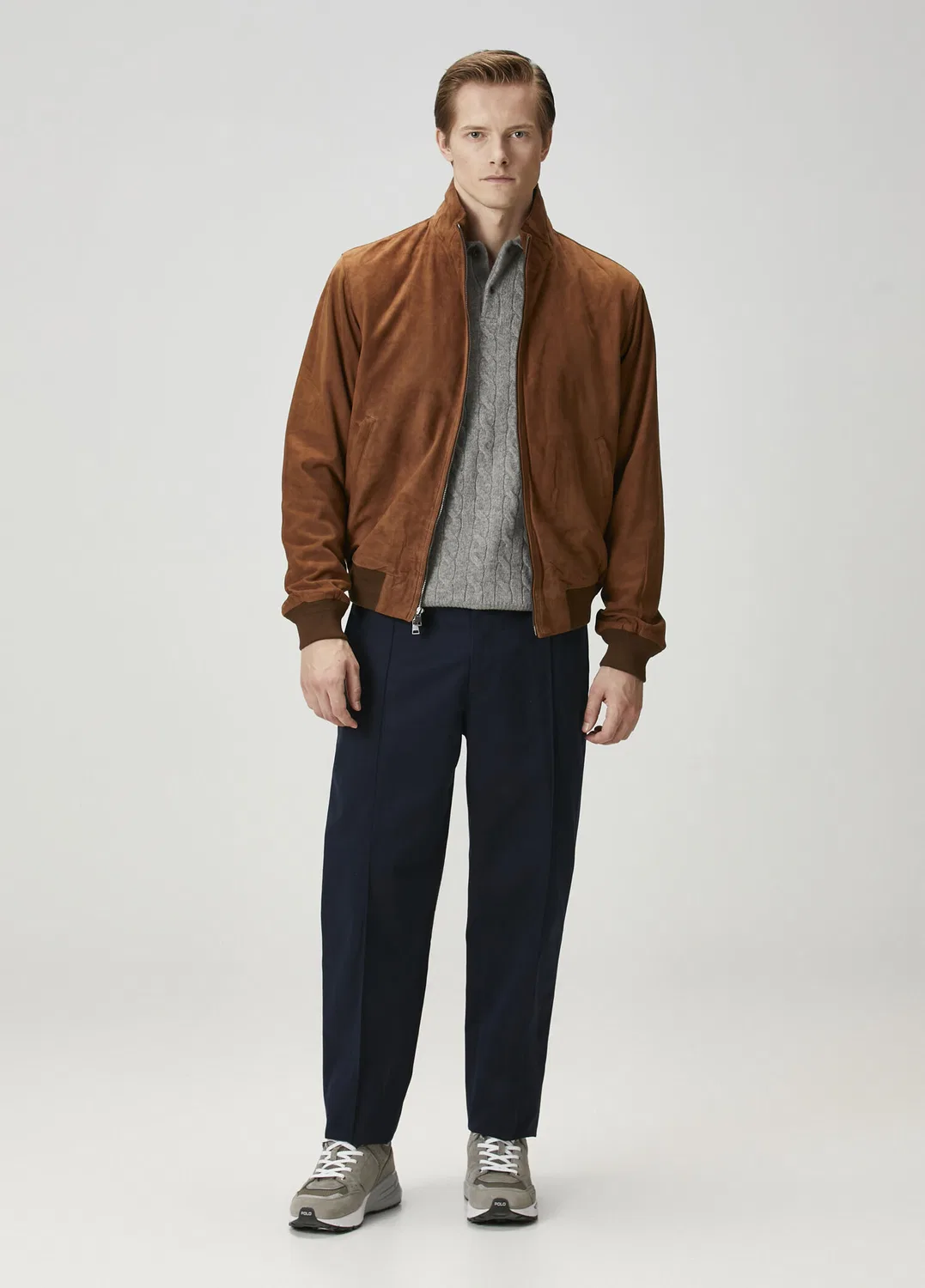Куртка из замши Polo Ralph Lauren, brown