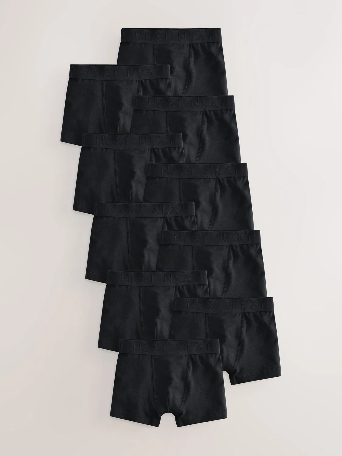 Трусы 10 шт., повседневные, Black Trunks Next, черный