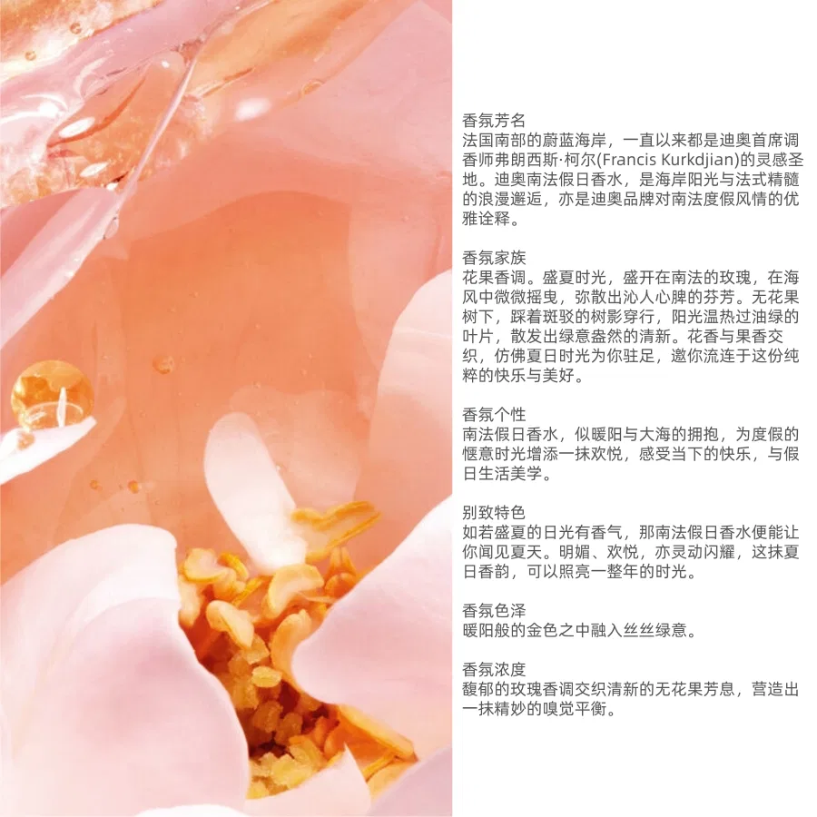 Парфюмерная вода DIOR Collectible French Riviera Holiday Perfumes Gourmet Scent Family Eau De Parfum EDP Rose Fig, 50 мл, Rose Fig — фото 3