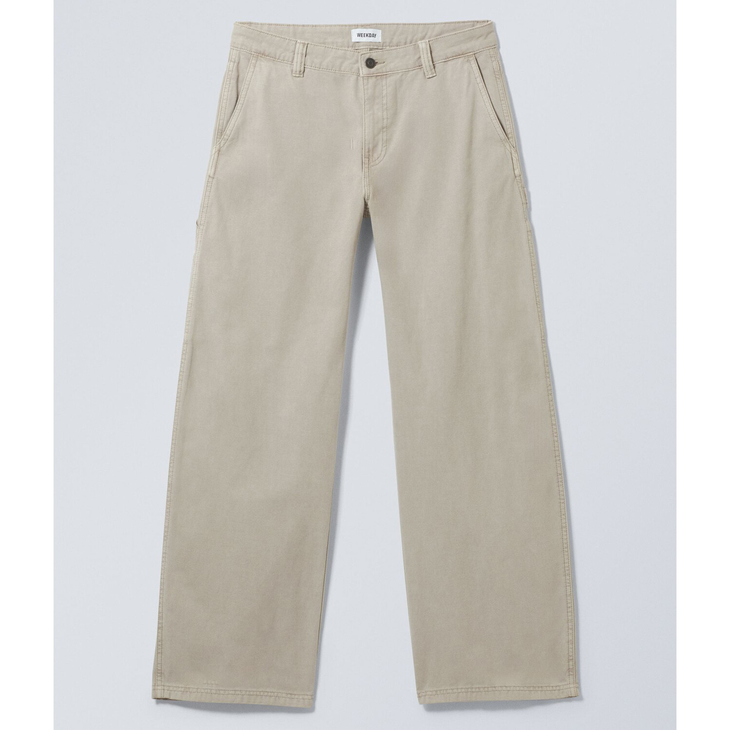 

Брюки Weekday Loose-fitting Canvas, темно-серый