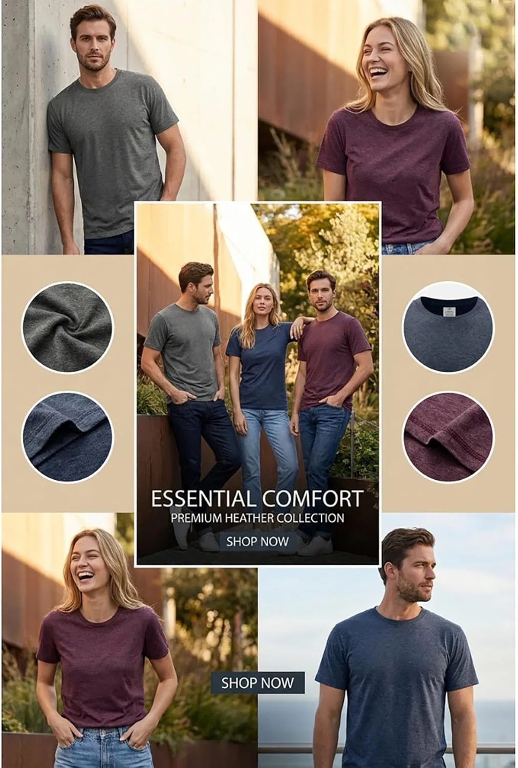 Мужская хлопковая футболка Dry Fit, Dark Blue — фото 4