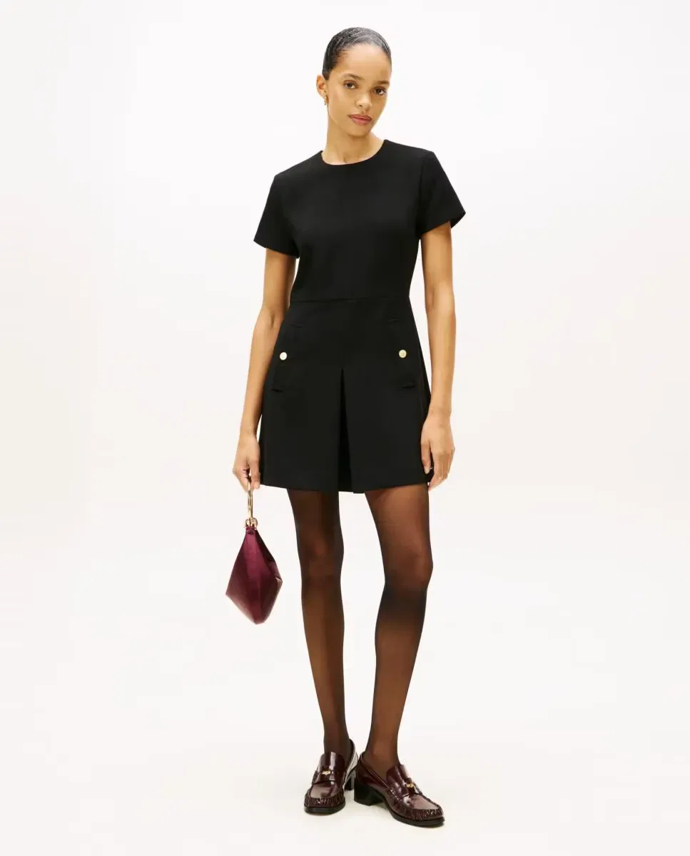 Женское платье с коротким рукавом Tommy Hilfiger, Negro