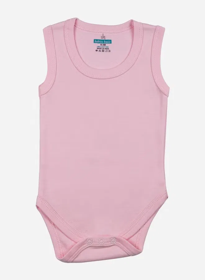 Боди-комбинезон без рукавов комплект из 3 хлопковый бленд Babies Basic — фото 4