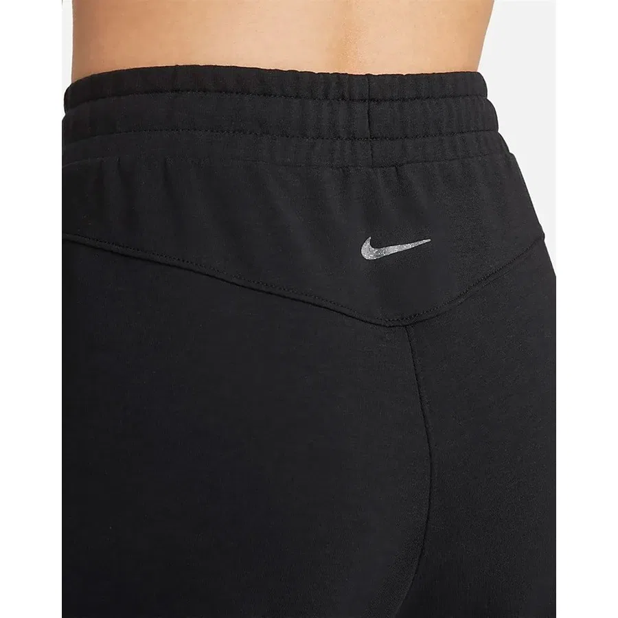 Женские джоггеры 7/8 из флиса с принтом Nike, Черный — фото 4