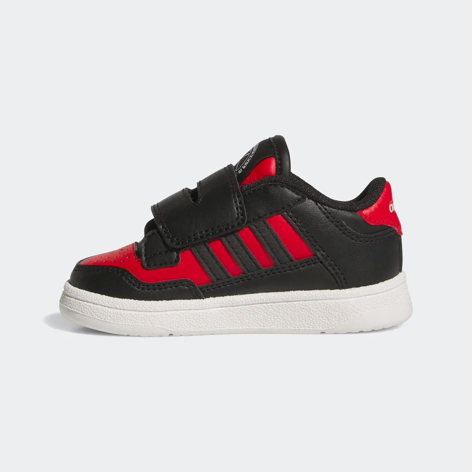 Детские кроссовки из синтетической кожи Adidas Sportswear, Core Black/Collegiate Red/Core White — фото 3