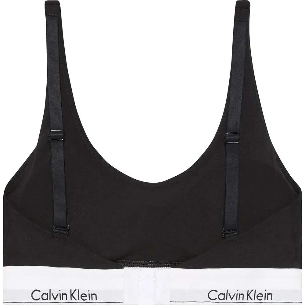 Женское бралетт с принтом логотипа Calvin klein, Black — фото 2