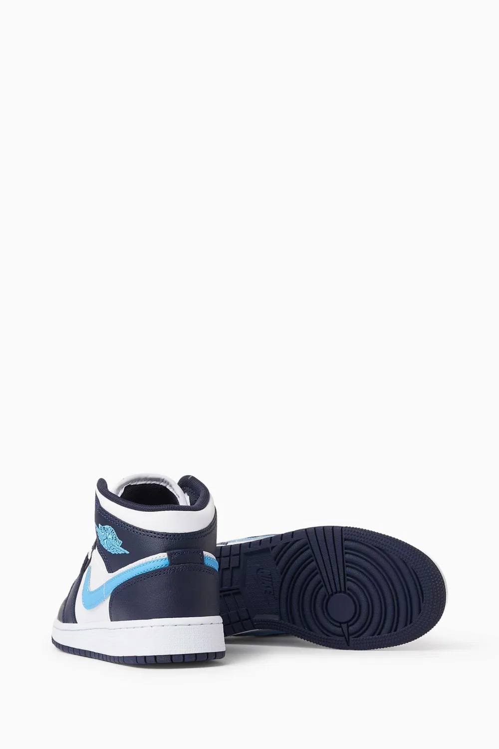 Кроссовки кожаные Air Jordan 1 Jordan, синий — фото 3