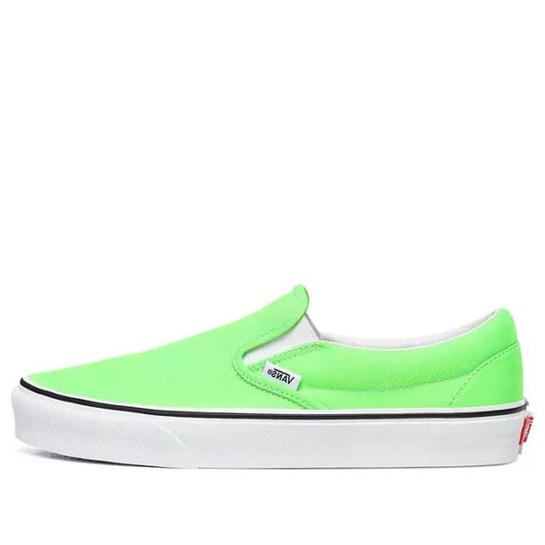 

Кроссовки classic slip-on 'neon - green gecko' Vans, зеленый