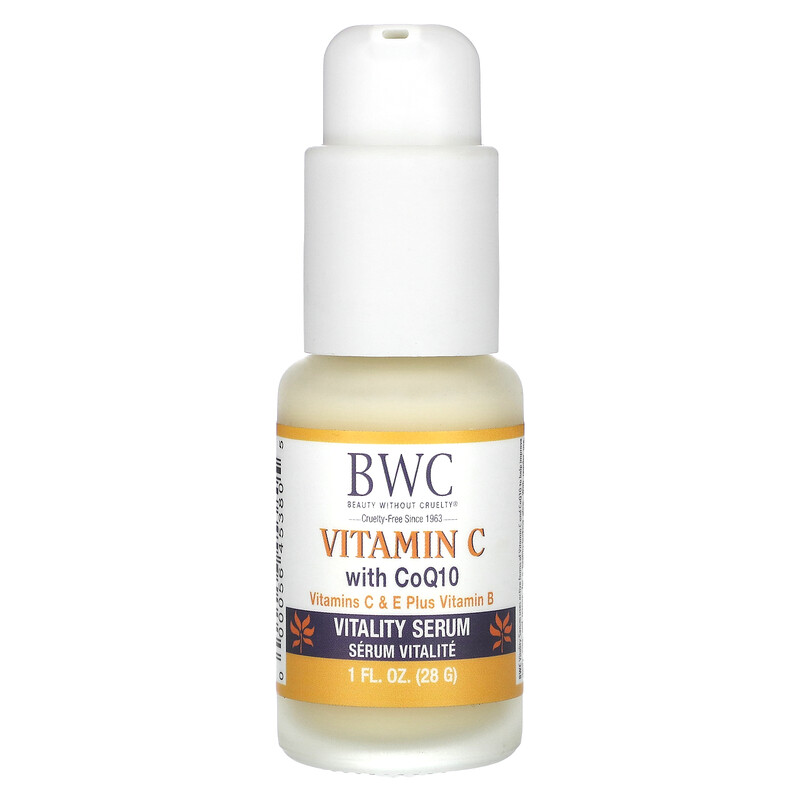 

Beauty Without Cruelty, Витамин C с коэнзимом Q10, сыворотка Vitality, 28 г (1 жидк. унц.)