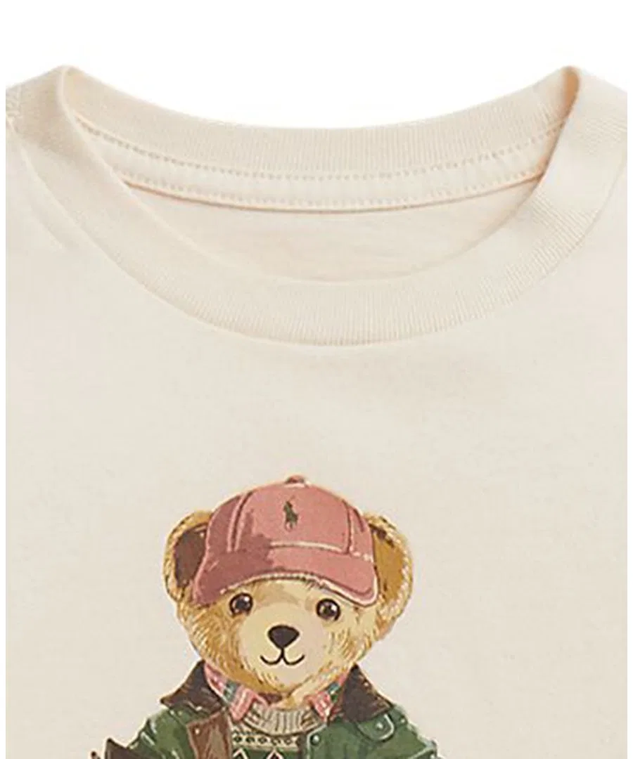 Комплект из футболки и джоггеров Polo Bear Polo Ralph Lauren, Estate Cream — фото 3