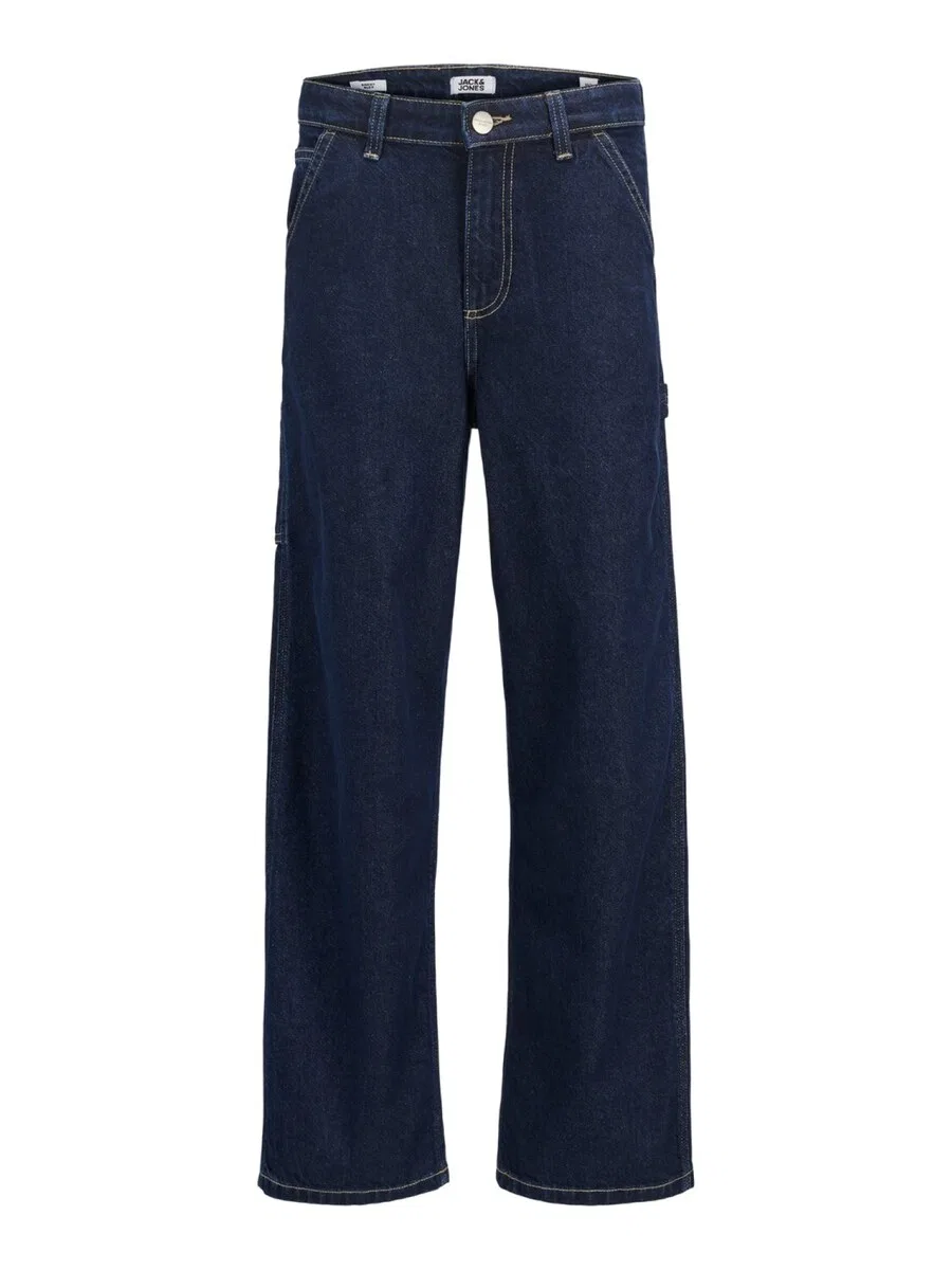 Джинсы Jack & Jones Junior Wide leg Jeans 'JJIALEX JJCARPENTER' синего цвета