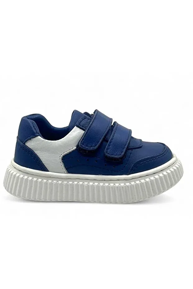 Детские повседневные туфли для девочек ортопедические Happy Walk, Navy Blue — фото 2