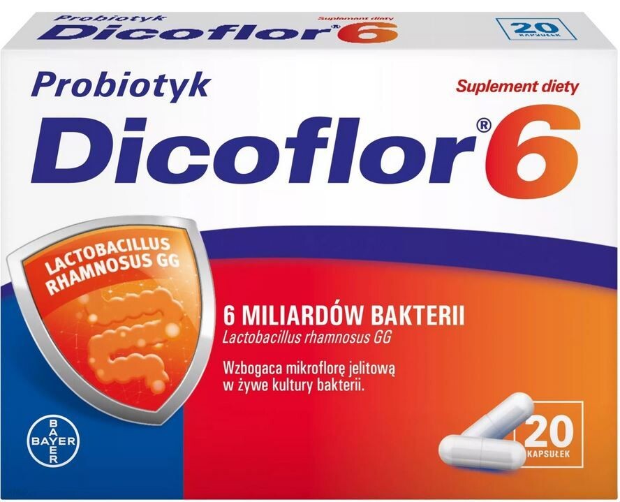 

Dicoflor 6 пробиотические капсулы, 20 шт.