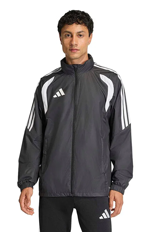 Мужская ветровка с принтом Adidas, Black/White