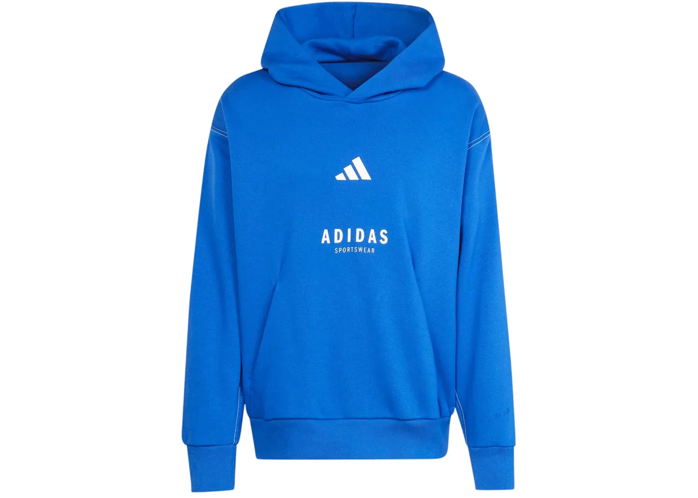 Мужская худи с принтом All Szn Fleece Hoodie Adidas, Royal Blue Off White