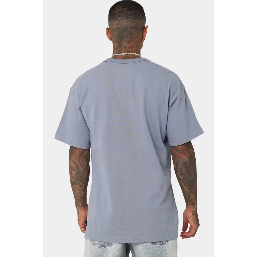 Мужская футболка свободного кроя с принтом Swoosh Nike Sportswear Premium Essentials, Синий — фото 3
