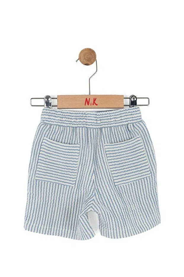 Детские шорты для мальчиков с принтом Nk Kids, Blue — фото 3