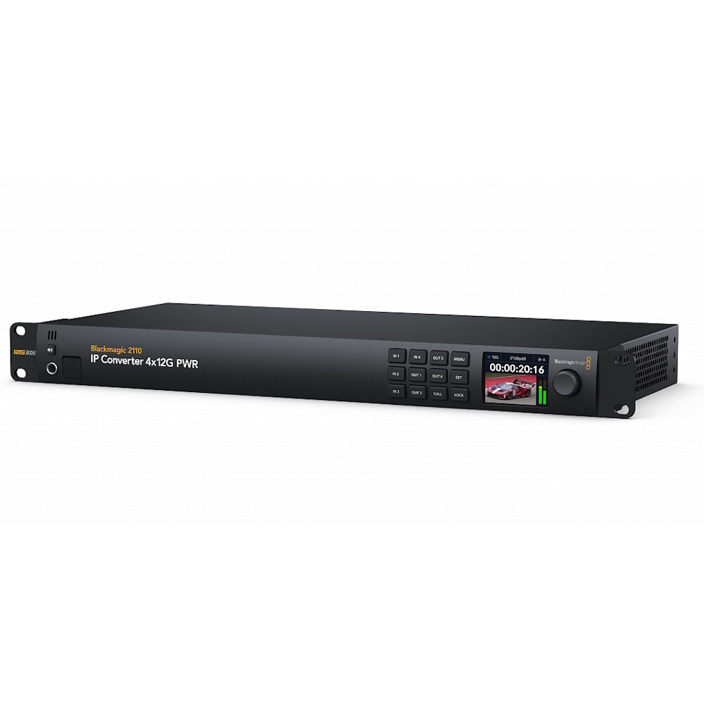 

Конвертер Blackmagic Design 2110 IP 4x12G PWR, Черный